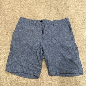 Banana Republic Men’s Linen Shorts - Light Blue
